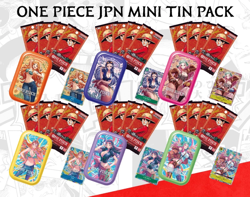 ONE PIECE CARD GAME VOL.2 MINI TIN SET (6 TINS) JAPANESE - LIMITED - Image 1