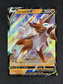 2022 Lycanroc V SWSH199 SWSH: Sword & Shield Promo Cards Holo - Image 1