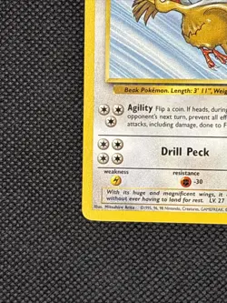 Fearow Pokemon Card 70 HP Agility Drill Peck 34/64 Jungle Set 1999 TCG - Image 3