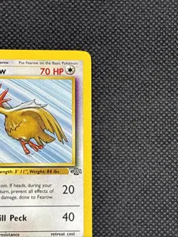 Fearow Pokemon Card 70 HP Agility Drill Peck 34/64 Jungle Set 1999 TCG - Image 5