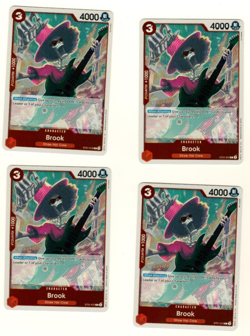 Set Of 4 Brook ST21-012 Foil Gear 5 EX Deck One Piece Trading Card - Image 1