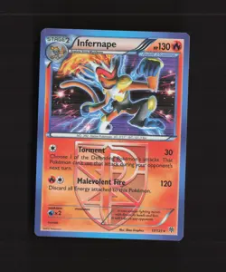Infernape 17/135 Plasma Storm Holo Rare Pokemon Card MP - Image 1