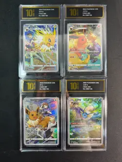 Pokemon TCG S-Chinese Sword & Shield Eevee CSGC 007 Holo Card GoldenPyxis 10 - Image 1