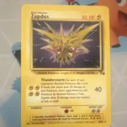 Pokemon TCG Fossil Zapdos & Aerodactyl 1999 Lot - 2 Cards English Vintage - Image 3