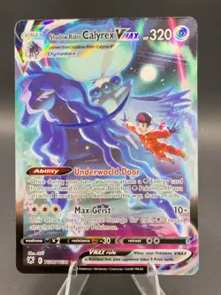 Shadow Rider Calyrex VMAX TG18/TG30 SWSH10: Astral Radiance Pokemon Card NM - Image 1