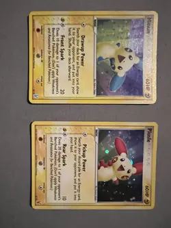 Pokemon TCG Plusle 6/12 & Minun 6/12 EX Trainer Kit Holographic Cards - Image 1