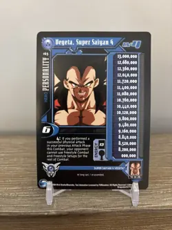DBZ Vegeta Super Saiyan 4 Personality Card 16 Dragon Ball GT TCG #165 2004 - Image 1
