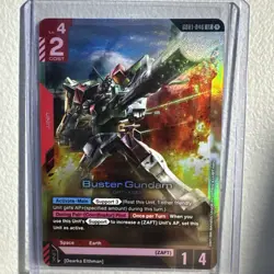 Buster Gundam GD01-046 LR Foil Newtype Rising Card Game GAT-X103 Near Mint TCG - Image 1