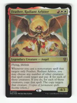 Feather, Radiant Arbiter M Commander: Murders at Karlov Manor 6 LP Foil Magic: T - Image 1