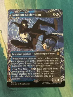 Symbiote Spider-Man (Borderless) Marvel's Spider-Man MTG Magic NM 0217 - Image 1