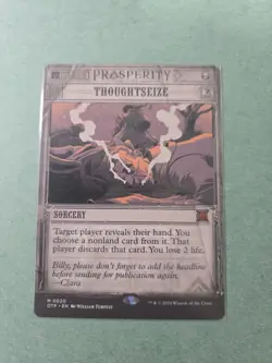 Thoughtseize - Showcase - Breaking News - NM - MTG - Image 1