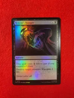 Venom's Hunger - Foil - Marvel's Spider Man - Magic the Gathering - MTG - Image 1