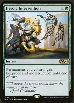 Magic The Gathering, Heroic Intervention, Core Set 2021, Regular - Image 1