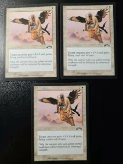 MTG Magic The Gathering Exodus - Angelic Blessing x3 - NM - Image 1