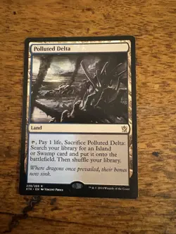 Polluted Delta Khans of Tarkir Moderately Played - Image 1