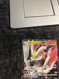 Pokemon TCG White Kyurem GX Dragon Majesty 48/70 Ultra Holo Rare LP - Image 3
