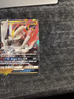 Pokemon TCG White Kyurem GX Dragon Majesty 48/70 Ultra Holo Rare LP - Image 5