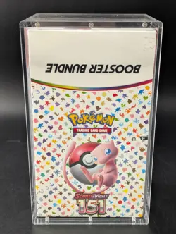 Pokemon 151 SV3.5 Booster Bundle Display Factory Sealed Case W/Acrylic Case - Image 1