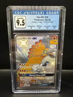 Pokemon TCG Ho-Oh GX Shiny (SV50/SV94) Hidden Fates CGC 9.5 - Image 1