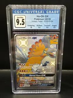Pokemon TCG Ho-Oh GX Shiny (SV50/SV94) Hidden Fates CGC 9.5 - Image 2