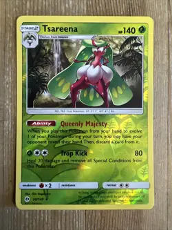 Tsareena - 20/149 - Reverse Holo Rare VLP English Pokemon Sun & Moon Base Set - Image 1