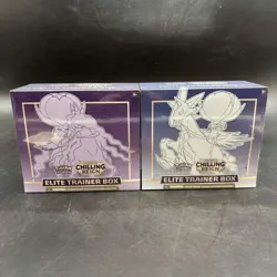 Pokemon TCG SWSH Chilling Reign Elite Trainer Box ART SET (2 ETB) - Image 1