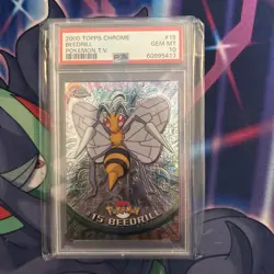 2000 TOPPS CHROME POKEMON T.V. #15 BEEDRILL PSA 10 - Image 1