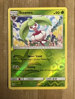 Pokemon TCG - Steenee 19/149 - Sun & Moon - Reverse Holo LP - Image 1
