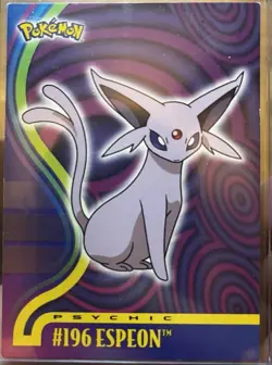2001 TOPPS POKEMON ESPEON JOHTO LEAGUE CHAMPIONS #196 - Lightly Played - Image 1