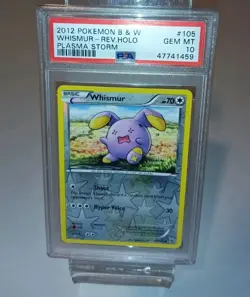 Pokemon Whismur Black & White Plasma Storm Reverse Holo #105 PSA 10 - Image 1
