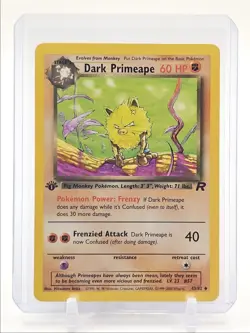 DARK PRIMEAPE 2000 POKEMON TEAM ROCKET 1ST EDITION UNCOMMON 43/82 Q3423 - Image 1