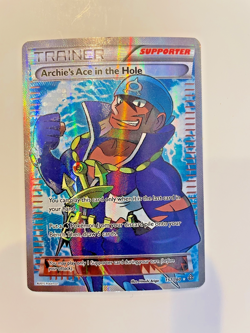 Archie's Ace in the Hole (157 Full Art) 157/160 XY - Primal Clash Holo Pokemon - Image 1