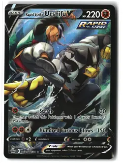 Rapid Strike Urshifu V ⭐ TG20/TG30 Holo Brilliant Stars Pokemon NM - Image 1