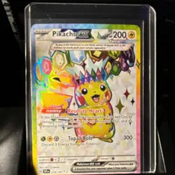 Pokemon Pikachu ex 219/191 SV08: Paradox Rift Full Art Tera Ultra Rare Holo - Image 1