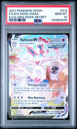 2021 POKEMON SWORD & SHIELD EVOLVING SKIES SECRET FULL ART/SYLVEON VMAX PSA 10 - Image 1