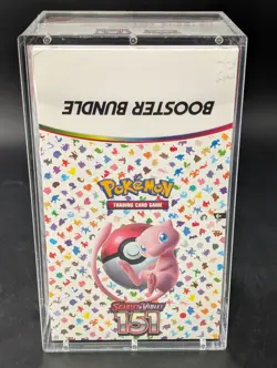 Pokemon 151 SV3.5 Booster Bundle Display Factory Sealed Case W/Acrylic Case - Image 1