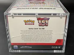 Pokemon 151 SV3.5 Booster Bundle Display Factory Sealed Case W/Acrylic Case - Image 3