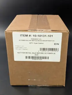 Pokemon Mega Battle Deck: Mega Gengar Ex and Mega Diancie Ex 6 Box Case Sealed - Image 1