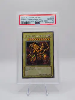 2003 Yu-Gi-Oh GBI-003 Winged Dragon of Ra Secret Rare Holo PSA 10 - Image 1