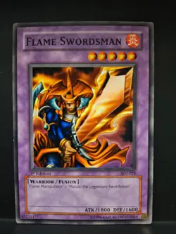 Yugioh Flame Swordsman SDJ-024 1st Edition LP - Image 1