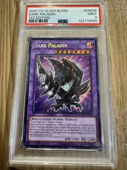 Yu-Gi-Oh! 2025 Dark Paladin BLMM-EN008 Secret Rare PSA 9 English - Image 1