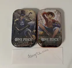 One Piece Vol 2 Mini Tin Pack Set Vol 2 OP-13 Factory Sealed Tins - Lot of 2 - Image 1
