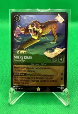 Disney Lorcana - SHERE KHAN Fearsome Tiger -Cold Foil - 88/204 - Image 1