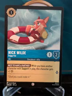 Disney Lorcana TCG - Azurite Sea: Nick Wilde (148/204) - Common - Non Foil - Image 1