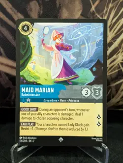 Disney Lorcana Archazia's Island - Maid Marian Badminton Ace - 176/204 Non Foil - Image 1