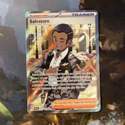 Salvatore (Temporal Forces 202/162) full art rare trainer Pokemon TCG card - Image 1