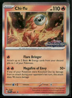 SV: Scarlet & Violet Promo Cards #057 Chi-Yu Near Mint or Better - Image 1
