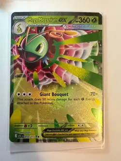 Ascended Heroes Mega Meganium Ex #010/217 Double Rare Pokemon Card NM Near Mint - Image 1