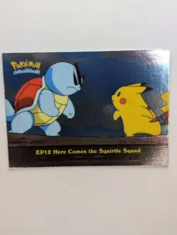 Topps Pokemon Card - EP12 - Here Comes the Squirtle Squad - Holo Foil Blue - NM - Image 1