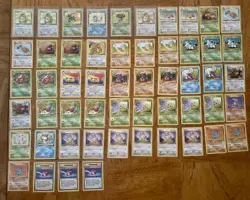 Pokemon TCG Vintage Lot 54 Cards Base Jungle Unlimited WOTC (out of 64) - Image 1